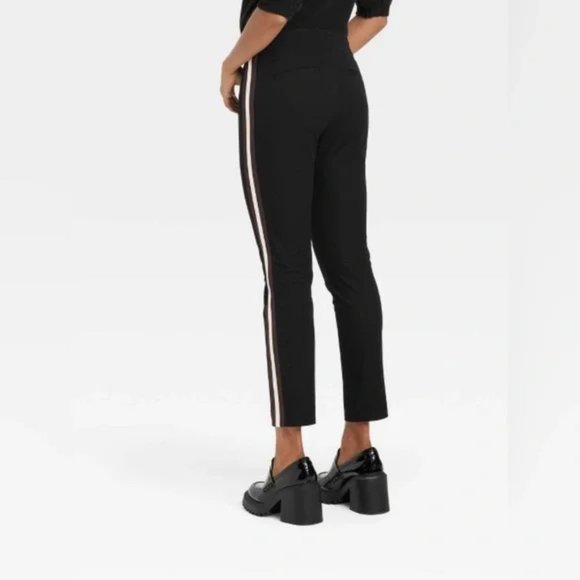 NEW Skinny Ankle Dress Pants w Stripes on Side (A New Day) - Picture 2 of 2